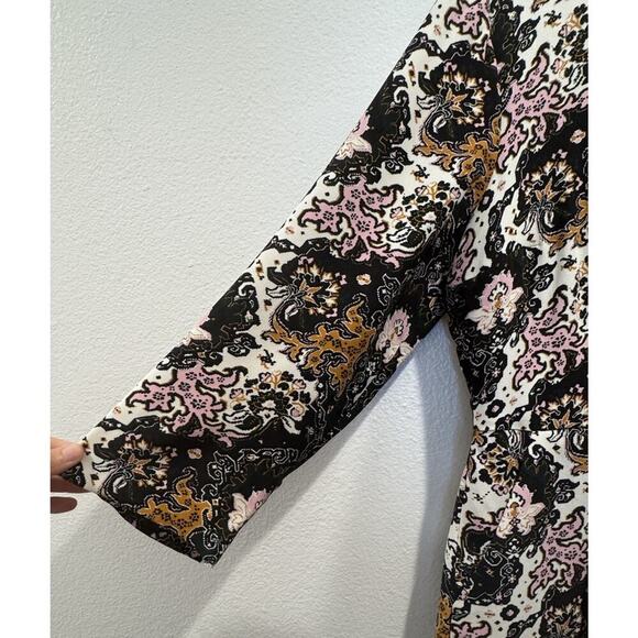 A.L.C. Tordi Mini Dress Women’s Size 12 Floral Pleat Silk Blend Pockets Layered - Picture 9 of 10